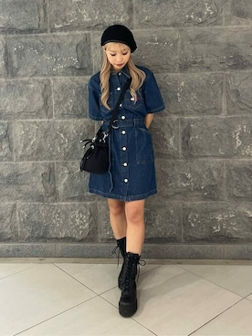 「TOMMY HILFIGER」｜「アイテム（ワンピース/ドレス）」を使った、公式TOMMY HILFIGERさん（レディース・158cm）の春コーディネート