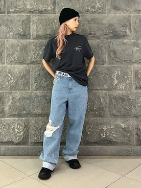 公式TOMMY HILFIGERさん（レディース・158cm）の春コーディネート