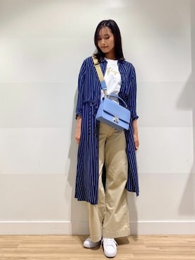 「TOMMY HILFIGER（トミーヒルフィガー）のアイテム」を使った、公式TOMMY HILFIGERさん（レディース・160cm）の春コーディネート