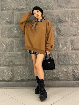 公式TOMMY HILFIGERさん（レディース・158cm）の秋コーディネート