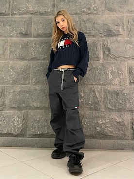公式TOMMY HILFIGERさん（レディース・158cm）の秋コーディネート