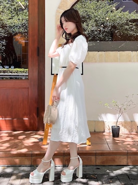 「ミーア」｜「アイテム（ワンピース/ドレス）」を使った、MIIAさん（レディース・152cm）の夏コーディネート