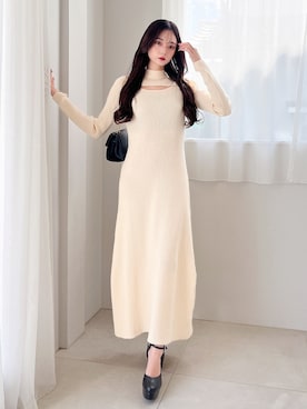 「ミーア」｜「アイテム（ワンピース/ドレス）」を使った、MIIAさん（レディース・152cm）の秋コーディネート