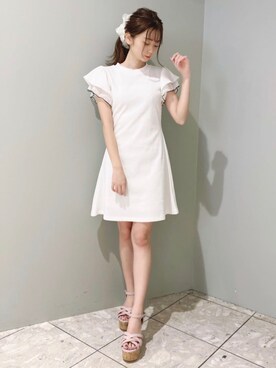 「ミニワンピ」｜MIIAさん（レディース・152cm）の夏コーディネート