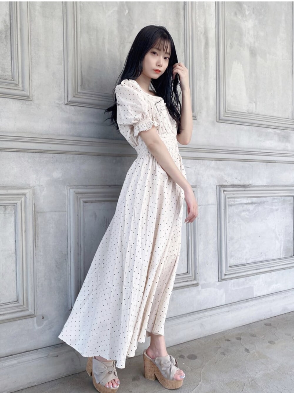MIIA（ミーア）の「パフスリーブマキシワンピース（ワンピース）」 - WEAR
