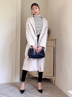 「ミーア」｜「アイテム（その他アウター）」を使った、MIIAさん（レディース・161cm）の秋コーディネート