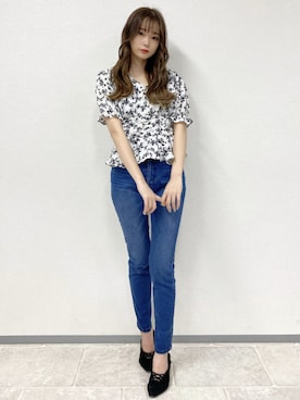 「MIIA（ミーア）のアイテム（パンツ）」を使った、MIIAさん（レディース・152cm）の夏コーディネート