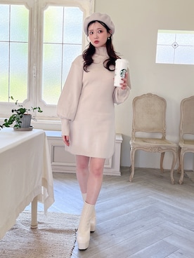 「ミーア」｜MIIAさん（レディース・152cm）の冬コーディネート