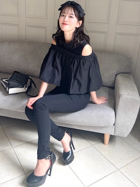 「MIIA（ミーア）のアイテム（トップス）」を使った、MIIAさん（レディース・152cm）の夏コーディネート