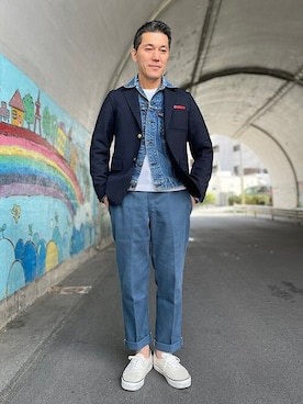 Penguin by Munsingwearさん(メンズ・168cm)の春コーディネート