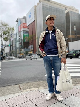 Penguin by Munsingwearさん（メンズ・168cm）の春コーディネート