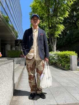 Penguin by Munsingwearさん（メンズ・168cm）の春コーディネート