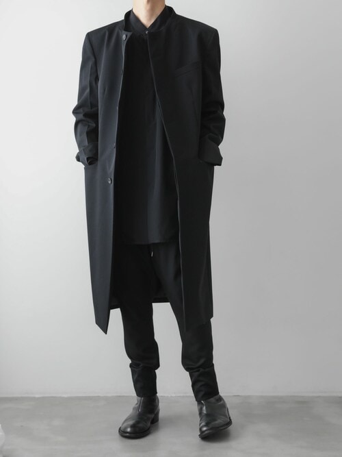 round neck coat（ノーカラージャケット）｜ato（アトウ）の