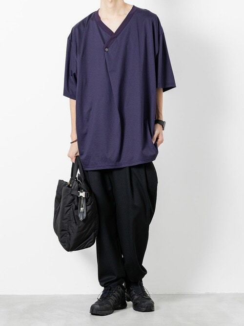 DRAPE V-NECK T-SHIRT(Tシャツ/カットソー)|ato(アトウ)の DRAPE V-NECK T-SHIRT(Tシャツ/カットソー)|ato(アトウ)の