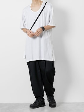 「ato（アトウ）のアイテム」を使った、ogasawaraさん（メンズ・174cm）の夏コーディネート