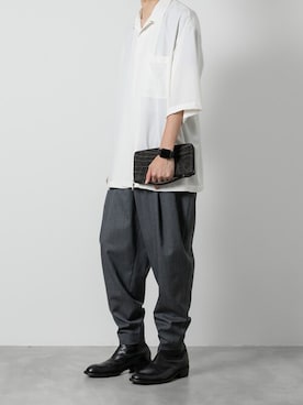 「ato（アトウ）のアイテム」を使った、ogasawaraさん（メンズ・174cm）の夏コーディネート