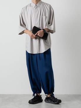 「ato（アトウ）のアイテム」を使った、ogasawaraさん（メンズ・174cm）の夏コーディネート