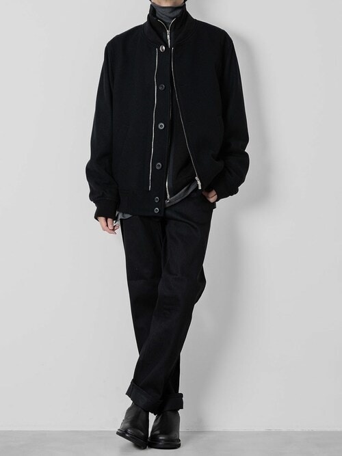セール】WOOL STAND COLLAR ZIP CARDIGAN（ニット/セーター
