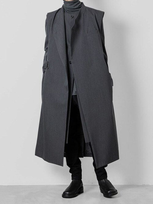 ATO ノーカラージャケット ato アトウ クラシック ウールノーカラー ジャケット CLASSIC WOOL NO