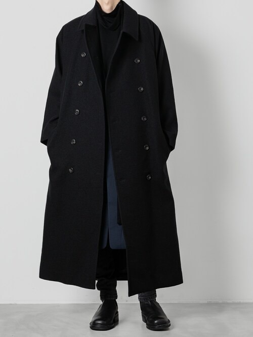 COLLARLESS COAT（チェスターコート）｜ato（アトウ）のファッション 