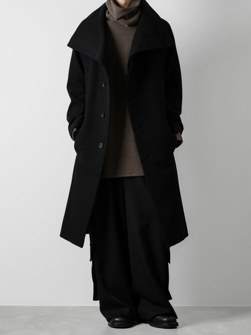 ENGLAND LAMB MELTON STAND COLLAR COAT（ステンカラーコート）｜ato