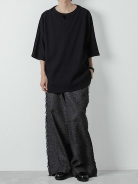 「ato（アトウ）のアイテム（その他パンツ）」を使った、ogasawaraさん（メンズ・174cm）の夏コーディネート