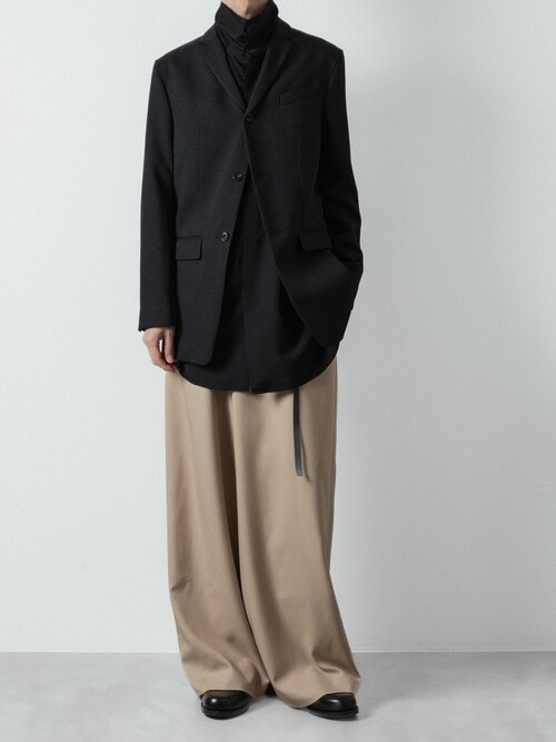 RECYCLE POLYESTER WIDE PANTS（スラックス）｜ato（アトウ）の