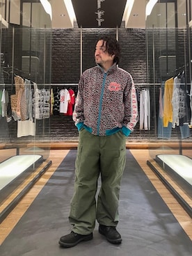 「HYSTERIC GLAMOUR（ヒステリックグラマー）のアイテム（ブルゾン）」を使った、ＭＩＮＥさん（メンズ・168cm）の春コーディネート