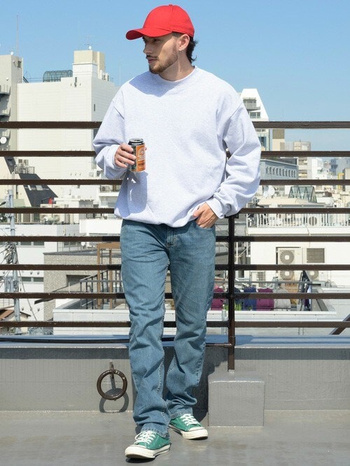 LOS ANGELES APPAREL ロサンゼルスアパレル  S スエット セール】LOSANGELES APPAREL 14oz クルースウェット（スウェット