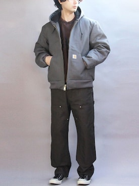 Carhartt グレー ジャケット クラプトンジャケット