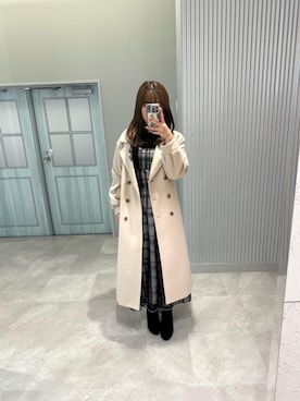 「綺麗めコーデ」｜「アイテム（その他アウター）」を使った、yuriaさん（レディース・164cm）の秋コーディネート