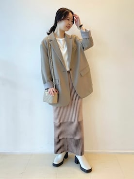 「MILOS（ミロス）のアイテム」を使った、minさん（レディース・148cm）の秋コーディネート