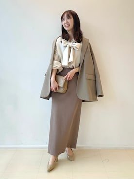 「MILOS（ミロス）のアイテム」を使った、minさん（レディース・148cm）の春コーディネート