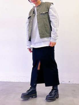 「casane（カサネ）のアイテム」を使った、CASANE/カサネさん（レディース・169cm）の秋コーディネート