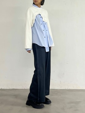 「casane（カサネ）のアイテム」を使った、CASANE/カサネさん（レディース・170cm）の冬コーディネート