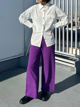 「casane（カサネ）のアイテム」を使った、CASANE/カサネさん（レディース・170cm）の冬コーディネート