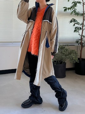 「モードストリート」｜「アイテム（その他アウター）」を使った、CASANE/カサネさん（レディース・169cm）の春コーディネート