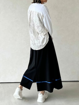 「casane（カサネ）のアイテム」を使った、CASANE/カサネさん（レディース・170cm）の春コーディネート