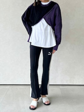 「アイテム（サンダル）」を使った、CASANE/カサネさん（レディース・170cm）の春コーディネート