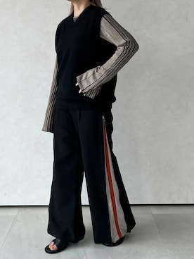 「casane（カサネ）のアイテム」を使った、CASANE/カサネさん（レディース・156cm）の春コーディネート