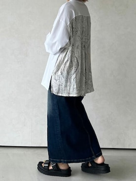 「casane（カサネ）のアイテム」を使った、CASANE/カサネさん（レディース・152cm）の春コーディネート