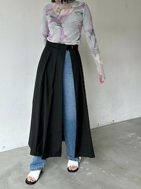 「アイテム（その他トップス）」を使った、CASANE/カサネさん（レディース・170cm）の春コーディネート