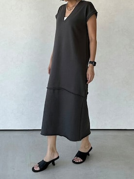 「アイテム（サンダル）」を使った、CASANE/カサネさん（レディース・170cm）の夏コーディネート