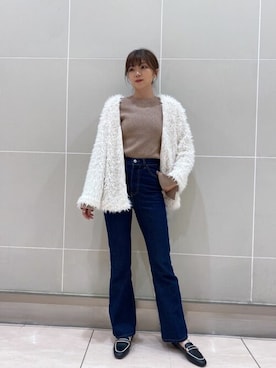 「titivate（ティティベイト）のアイテム（ブルゾン）」を使った、titivateさん（レディース・164cm）の冬コーディネート