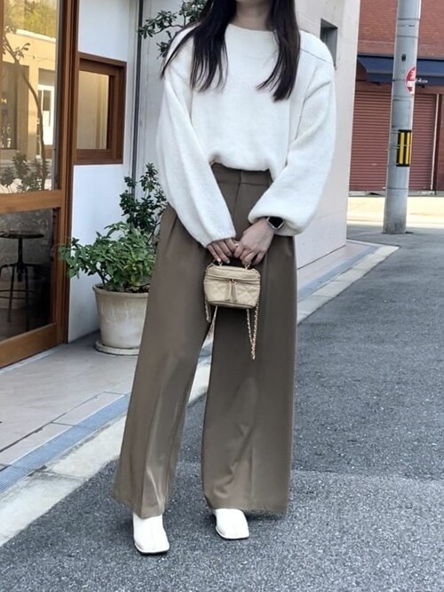 ハンドライクふわっとタッチニット（ニット/セーター