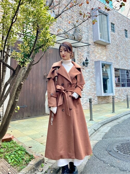 フレアケープデザインコート（ダウンジャケット/コート）｜titivate