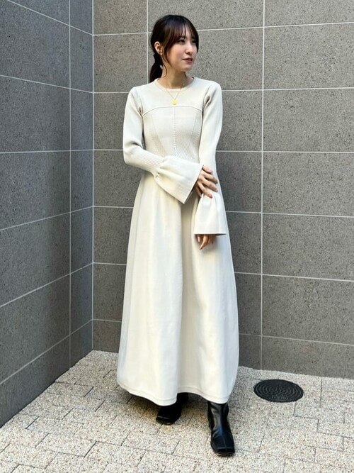 リブデザインニットワンピース（ワンピース）｜titivate（ティティ