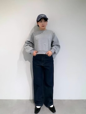 「titivate（ティティベイト）のアイテム（帽子）」を使った、titivateさん（レディース・157cm）の冬コーディネート