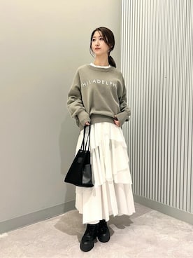 「シャツワンピ」｜titivateさん（レディース・155cm）の冬コーディネート