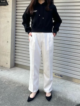 「titivate（ティティベイト）のアイテム（パーカー）」を使った、titivateさん（レディース・167cm）の冬コーディネート